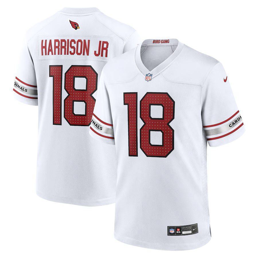 Men Arizona Cardinals #18 Marvin Harrison Jr 2025 Nike White Player Game NFL Jersey->arizona cardinals->NFL Jersey